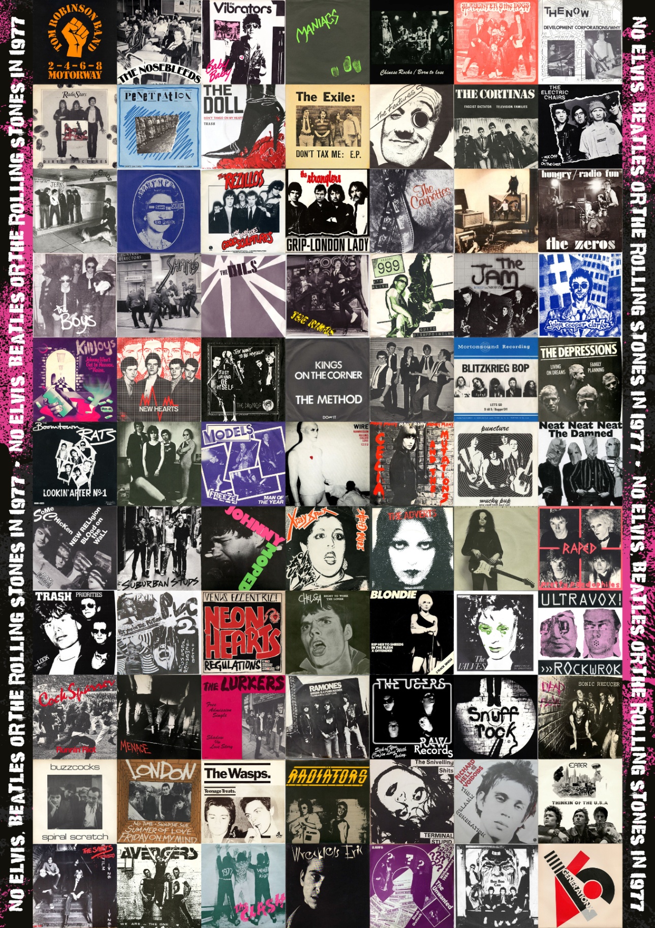 1977 Punk poster collage